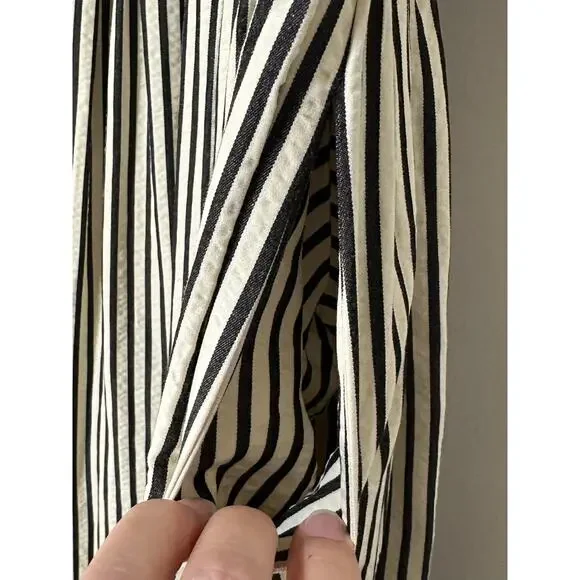 Brave + True Daphne Striped Sleeveless Crew Neck Maxi Dress Black Size XL NWOT - Picture 16 of 16